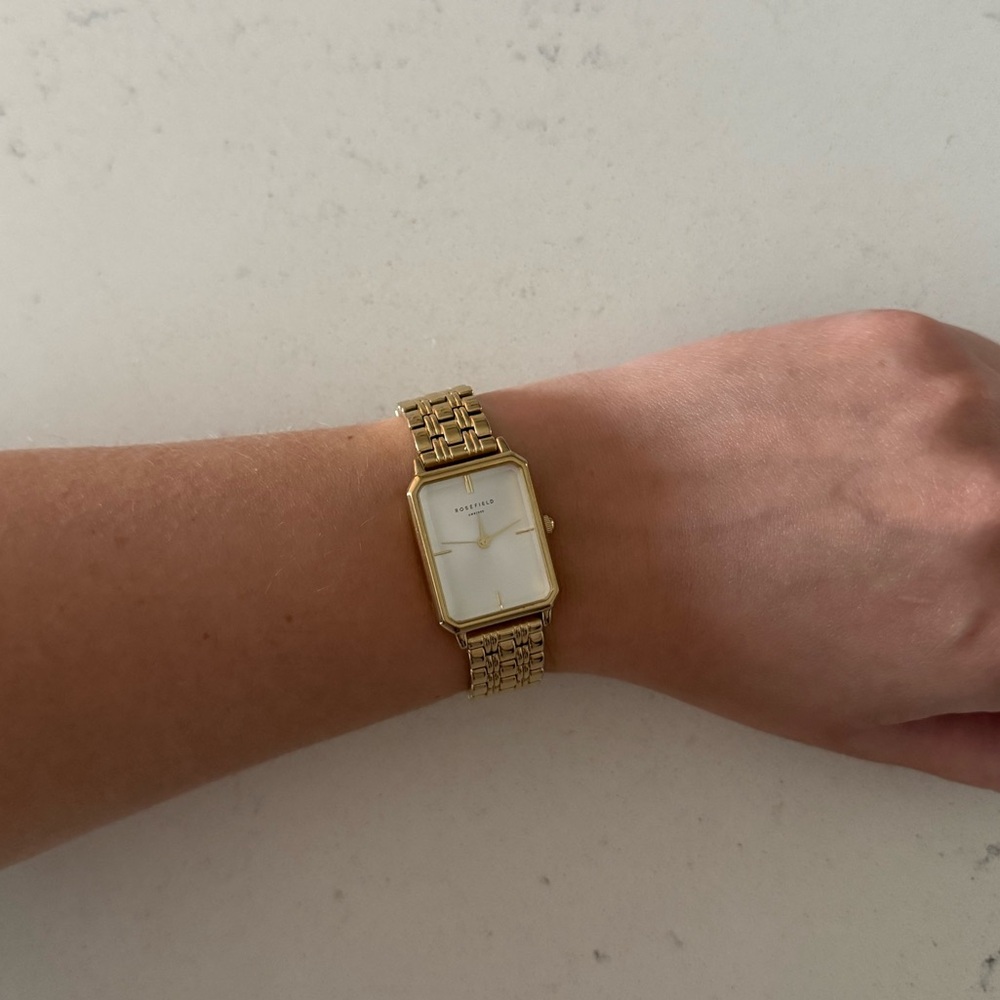 Rosefield Gold Rectangular Watch